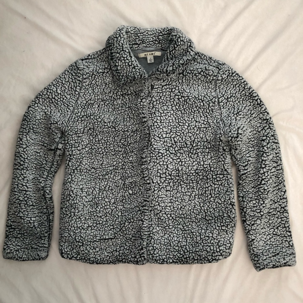 Miami Gray Sherpa Jacket